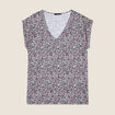 T-shirt manches courtes jaune citron femme