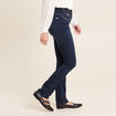 Jean droit denim brut femme