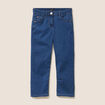 Pantacourt magique Le L&eacute;ger coupe droite denim double stone femme