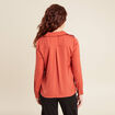 Blouse manches longues satin vieux rose femme