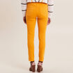 Pantalon ajusté 7/8ème jaune moutarde femme