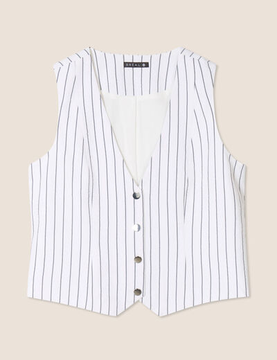 Gilet ajusté sans manches gris foncé femme