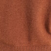 Pull col rond marron fonc&eacute; femme