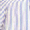 Blouse ample col chemise manches courtes bleu femme