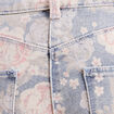 Jean coupe droite 7/8&egrave;me taille standard rose femme