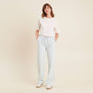 T-shirt manches courtes ecru femme