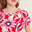 T-shirt manches courtes rouge femme