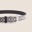 Ceinture fine couleur argent femme
