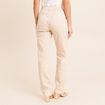 Pantalon coupe mom long ivoire femme