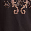 T-shirt col rond manches courtes noir femme