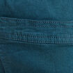 Pantalon coupe mom 7/8&egrave;me bleu canard femme