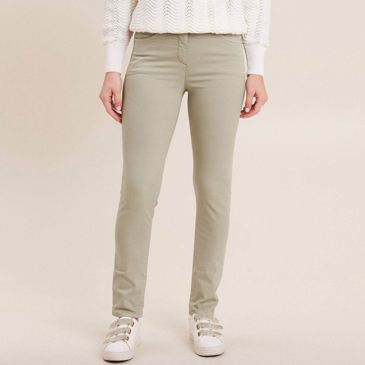 Pantalon magique Le L&eacute;ger coupe ajust&eacute;e vert clair femme