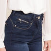 Jean droit denim brut femme