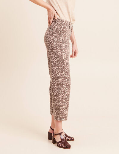 Pantalon magique Le L&eacute;ger coupe barrel beige femme