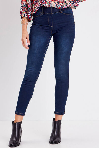 Tregging taille standard denim brut femme