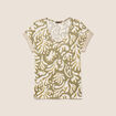 T-shirt manches courtes vert femme