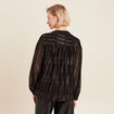 Blouse manches longues couleur or femme