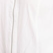 Chemise manches longues zippée blanc femme