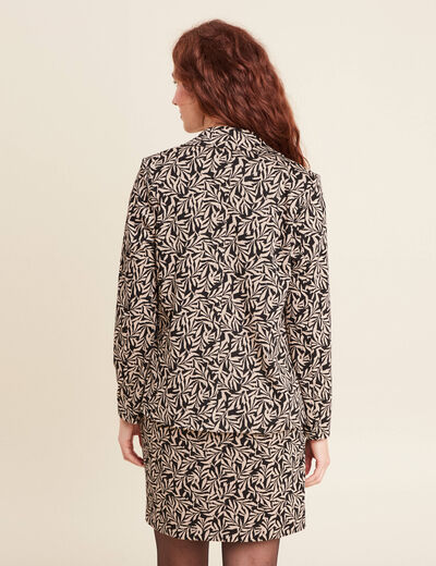 Veste esprit tailleur noir femme