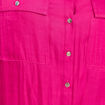 Chemise satin&eacute;e manches longues rose fushia femme