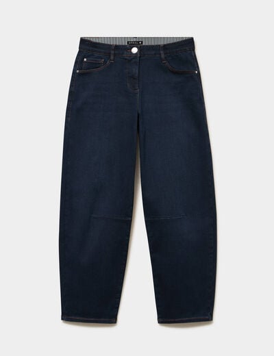 Pantalon magique l'unique denim blue black femme