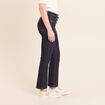 Jean raccourci coupe bootcut denim brut femme