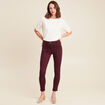 Pantalon magique Le L&eacute;ger coupe ajust&eacute;e bordeaux femme