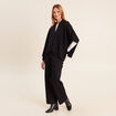 Poncho avec strass noir femme