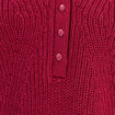 Pull manches longues rouge fonc&eacute; femme