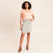 T-shirt manches courtes rose saumon femme