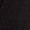 Sweat &agrave; capuche manches longues strass noir femme