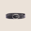 Ceinture cloutée noir femme