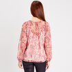 Blouse manches longues rose fushia femme