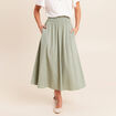 Jupe taille haute vert clair femme