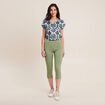 Pantacourt magique Le L&eacute;ger coupe droite vert femme