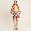 Poncho kimono manches 3/4 noué femme multicolore femme