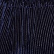 Pantalon large velours bleu fonc&eacute; femme