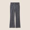 Jean bootcut longueur standard denim gris femme
