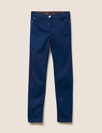 Jean magique L'Unique coupe ajust&eacute;e bleu marine femme
