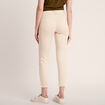Pantalon ajusté ivoire femme