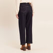 Jean droit taille haute 7/8&egrave;me denim brut femme