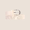 Ceinture large blanc femme
