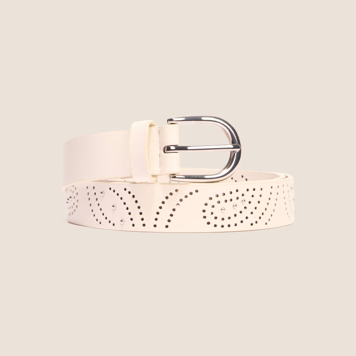 Ceinture large blanc femme