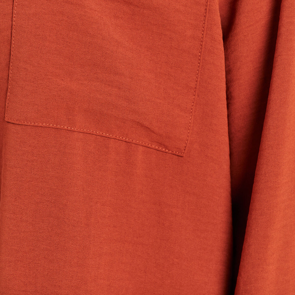 Veste fluide manches longues doubl&eacute;e marron fonc&eacute; femme