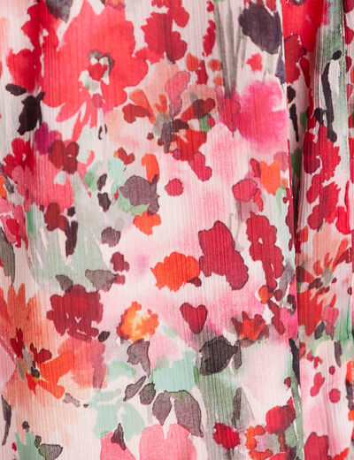 Robe longue portefeuille multicolore femme