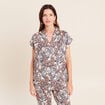 Chemise sans manches marron femme