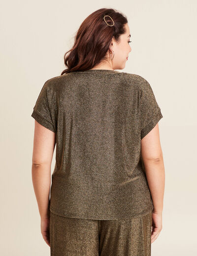 T-shirt manches courtes camel femme