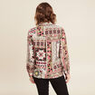 Chemise manches longues multicolore femme