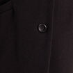 Manteau ajust&eacute; capuche amovible noir femme