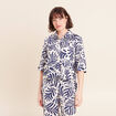 Veste courte manches 3/4 blanc femme